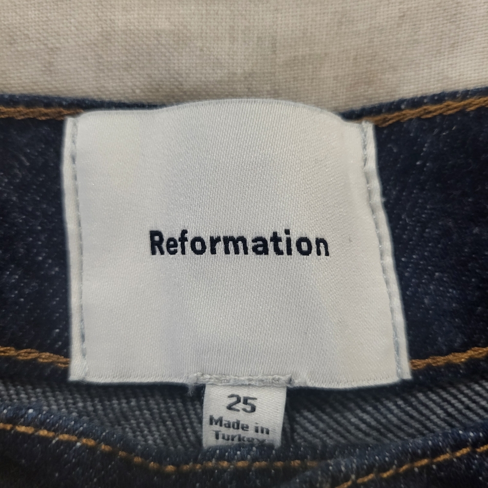 Reformation Dark Blue Denim Jeans